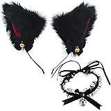 Happylifehere Pince A Cheveux Avec Oreilles De Chat Noir Avec Cloche Amazon Ca Beaute