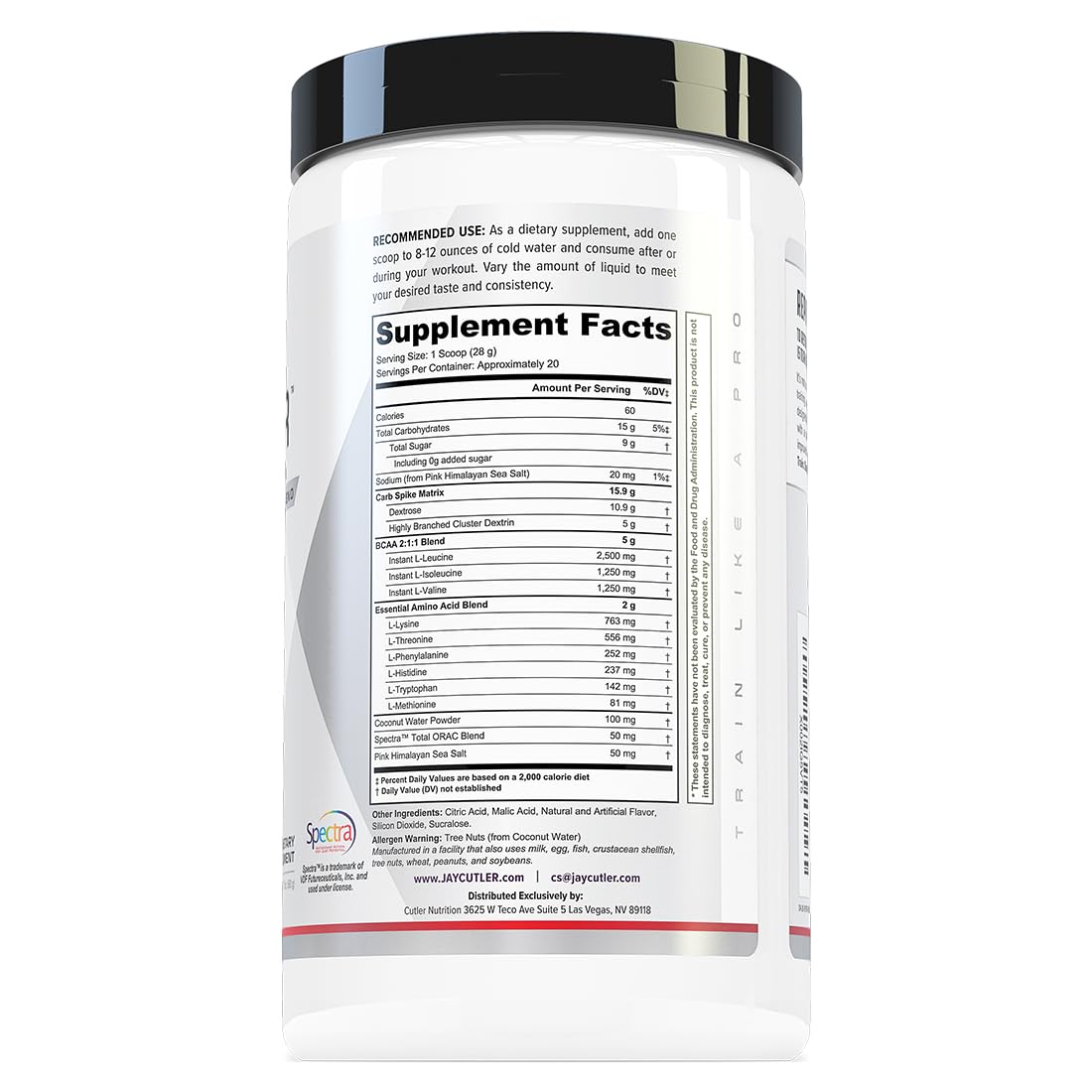 Repair Post Workout Recovery Drink: Fast Absorbing Carbohydrates (Waxy Maize + Cluster Dextrin) and BCAA/EAA for Advanced Muscle Recovery, Sour Rainbow Candy, 20 Servings