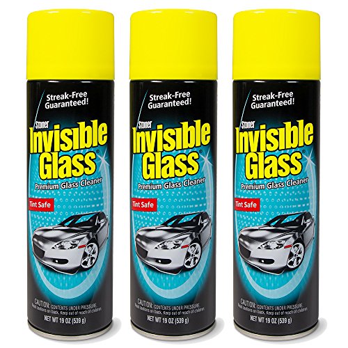 Invisible Glass 91164-3PK Premium Glass Cleaner 19-Ounce Can-Case of 3, 57. Fluid, 3 Pack