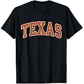 Texas TX Vintage Athletic Sports Orange Style 80s 90s T-Shirt