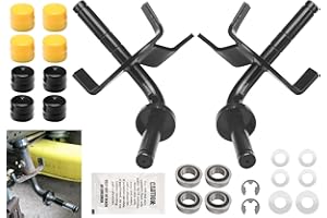 EZYPAK 532403087 LH Spindle & 532403088 RH Spindle Compatible with Husqvarna/Poulan/Craftsman 596873701 596873601 YTS3000 PB195H42LT PB20H42LT PB19546LT Mower Front Wheel Bushing to Bearing Conversion Kit