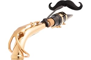BRASSTACHE Sax-stache - Clip-on Mustache for Saxophone (Tenor/Bari)