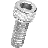 Kozelo 50pcs Socket Head Cap Screws #10-32x1/2 304 Stainless Steel Silver | UNC Fully Threaded Allen Socket Drive for Electrical Motor 3D Printing Fan Engine Replacement Use