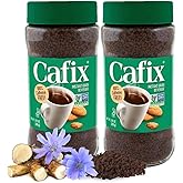 Cafix Instant Chicory Coffee Substitute, Caffeine Free, 7.05oz (Pack of 2) | Roasted barley and chicory instant grain beverage, a low acid coffee alternative, good hot or iced, Non-GMO Project Verified