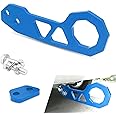 Irinidig 1 PC Car Front and Rear Trailer Hooks, Modified Creative Personality Towing Hook with Installation Accessories, Rust-proof Durable Alloy Trailer Ring, Universal for Most Cars Trucks (Blue)
