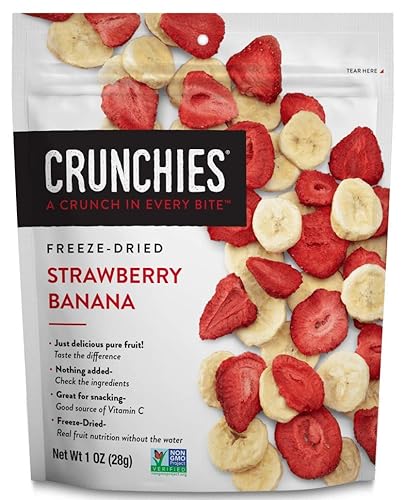 thumbnail image 2 of Crunchies Freeze-Dried Fruit Variety Pack | 100% Natural Crispy Fruit Snacks - 6 Resealable Bags 2 of 9