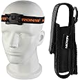 Flashlight,NICRON N7 Holster for Tactical Torch Flashlight Holder Nylon Pouch Clip Long Type Case with Adjustable Headband 100% Match,for Cycling, Repair,Hiking, Lightweight, Waterproof