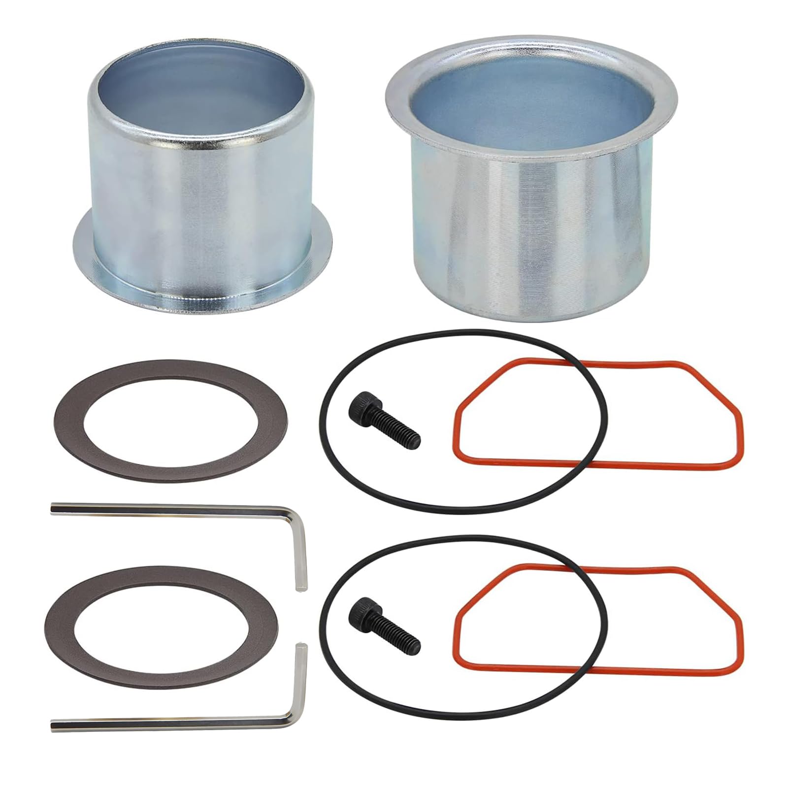 Photo 1 of 2-Pack K-0650 Air Compressor Cylinder Sleeve and Compression Ring Kit for Craftsman Porter Cable DeVilbiss Oil-Free Pumps –fits for Model 165080 Includes D25837 Coated Sleeve & DAC-308 Piston Ring