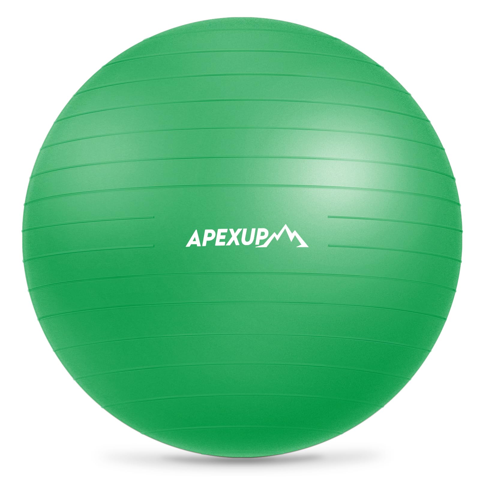 APEXUP Yoga Ball Exercise Ball Anti Slip Heavy Duty for Fitness, Balance & Core Workout (XXL(31"~34") 85cm, Dark Green) Image