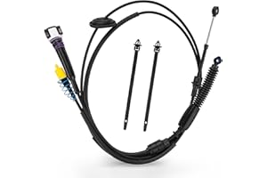 CZPPIF Gear Shifter Cable 12477640 for Chevy Classic 1999-2007 Silverado 1500 2500 3500,Transmission Shift Cable for GMC Sierra 1500 2500 3500,Gear Shifter Control Cable 2pcs