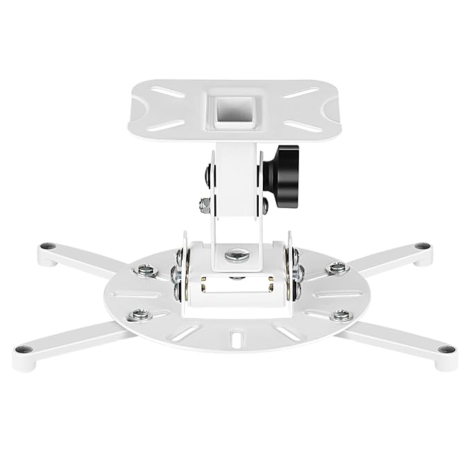 SIMBR Universal Beamer Projektor Deckenhalterung Schwenkbar Neigbar mit einem Deckenabstand von 140mm max. Tragfähigkeit 15kg