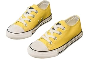 iFANS Boys and Girl Low Top Canvas Kids Lace up Sneakers