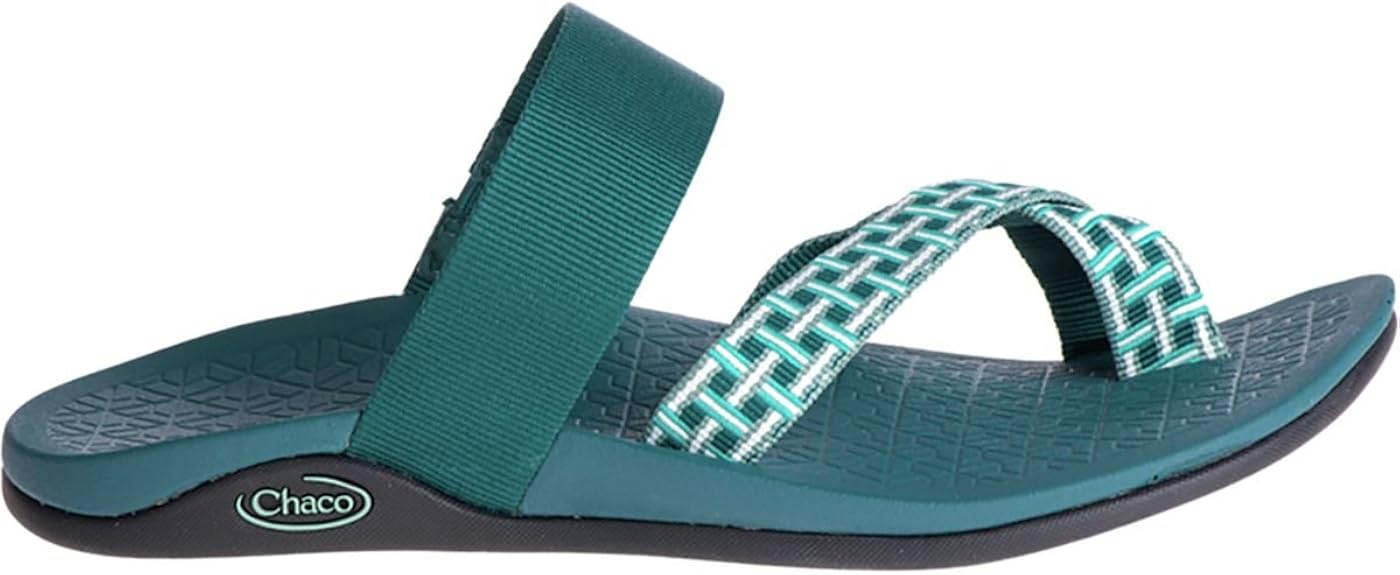 chaco trellis teal