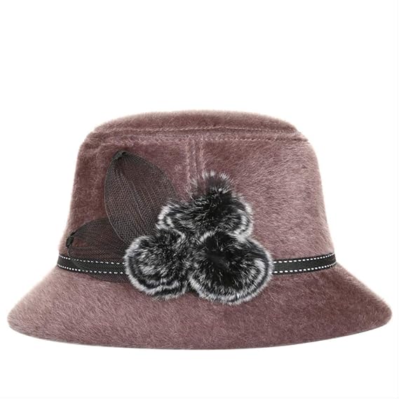 MZHAOANHE Hut Herbst Und Winter Mittelalter Flat Top Imitation Wasser