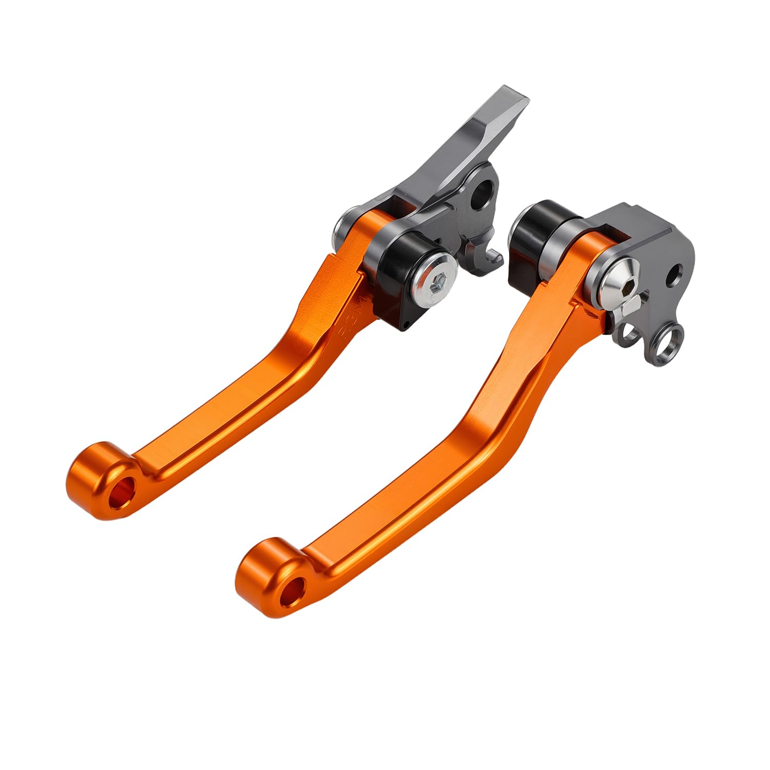 JFG RACING Folding Billet Pivot Clutch Brake Lever for SX SXS EXC XCF XCW SXF MXC EXCG MXCG 125 144 200 250 300 400 450 505 525 540 2004-2008 Orange
