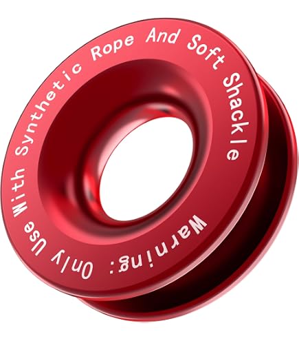 Herstelring - Lier Snatch Block Set Met Soft Shackle | 41.000 Lbs Breeksterkte - Roestvrij & Sterk Voor UTV, SUV En Truck