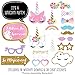 Big Dot of Happiness Rainbow Unicorn - Magical Unicorn Baby Shower or Birthday Party Photo Booth Props Kit - 20 Count