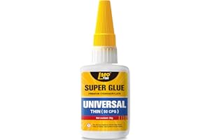 LMQ LASH Super Glue Liquid Clear CA Glue, Cyanoacrylate Adhesive for Shoe Sole Ceramic Repair Plastic Leather Glass Model Metal Boot Wood Pottery Aquarium Fletching Porcelain, Thin Instant Bonding Waterproof