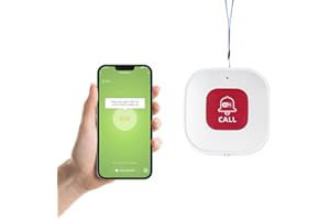 Chatthen WiFi Panic Button, Pagers Life Alert Systems for Seniors no Monthly Fee, Compatible with Tuya Smart/Smart Life APP (Only Supports Wi-Fi 2.4GHz )