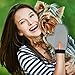 2 Pack 3-in-1 Grooming Glove - Pet Grooming Tool + Furniture Hair Remover Mitt + Men Shampoo Scalp Massage Brush For Cat & Dog with Long Hair - Gentle Shedding Brush - Soft Groomer Mitt