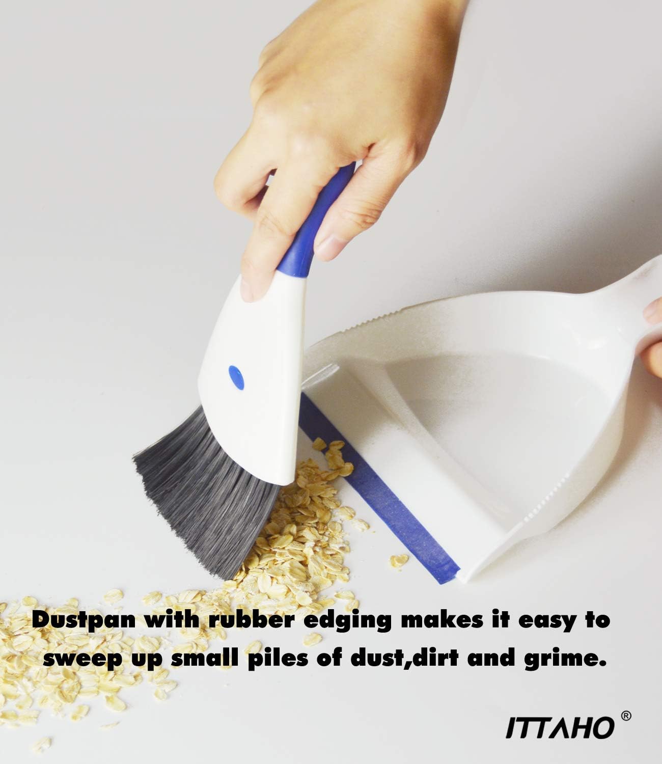 ITTAHO Mini Dustpan and Brush Set,Dust pan and Crumb Broom Cleaning Tool: Health & Personal Care