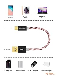 CableCreation Short USB C Cable 0.8FT, USB A to USB