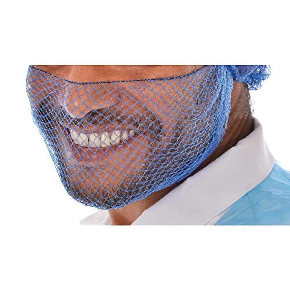 Lion Haircare & Disposables B470 Beard Snood, Light Blue (Pack of 50)