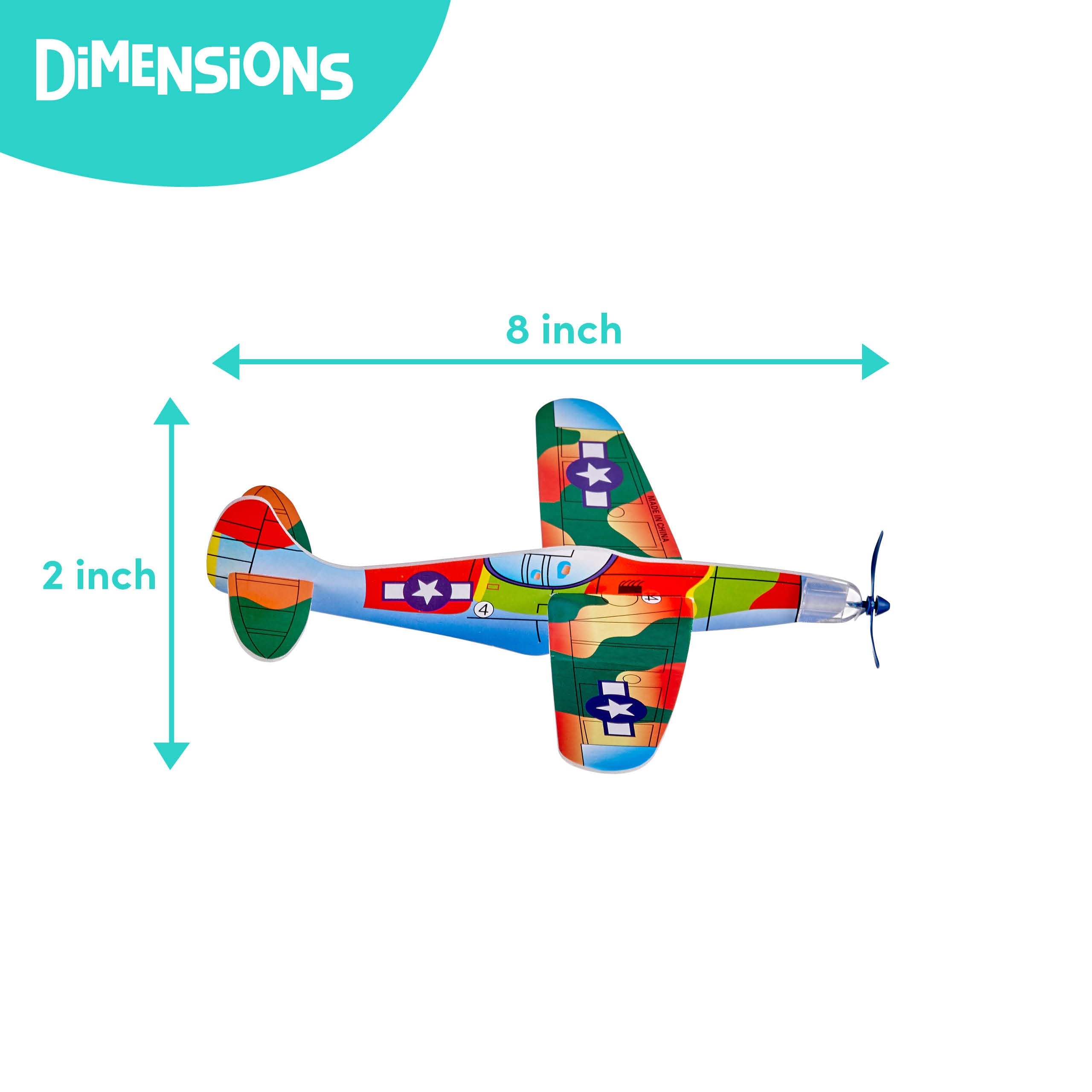 THE TWIDDLERS 48 Flying Gliders Airplane Toys (8