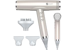 slopehill Professional Hair Dryer with Diffuser, Ionic Hair Dryer, Lightweight Compact Powerful & Fast Salon Blow Dryer with 
