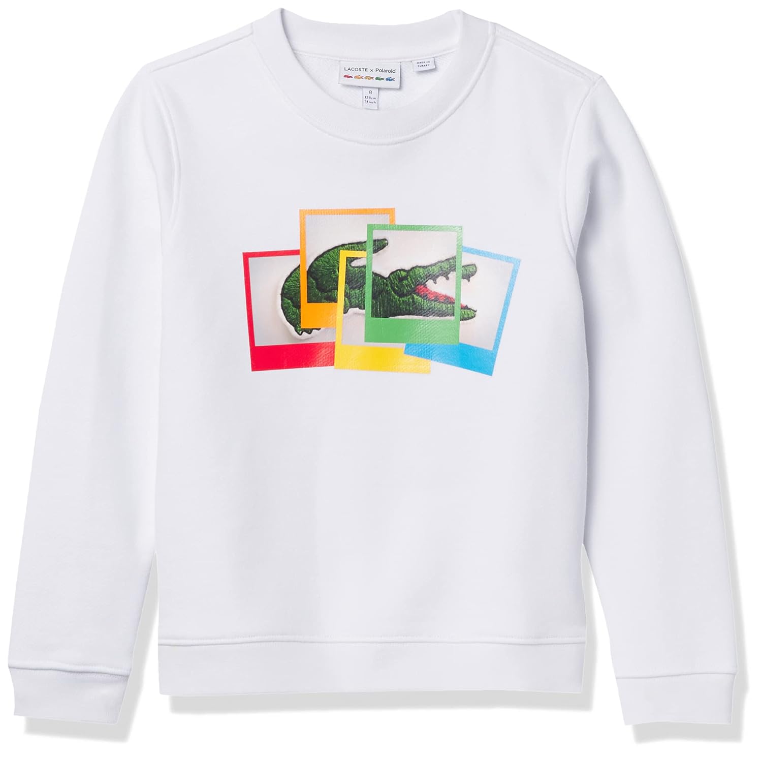 Buy Lacoste Boys' Polaroid Croc Crewneck Sweatshirt at Amazon.in