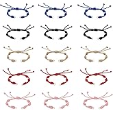 Bestewelry 10Pcs Unfinished Nylon Slider Bracelet Making Adjustable Half-Finished Braided Cord Bracelet with 304 Stainless Steel Open Jump Rings for Wrist Charms Jewelry Making