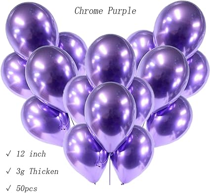 Amazon Com 12 Pearl Luster Party Balloons 50pcs Metallic Latex