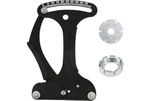 PETCHOR Spoke Tension Meter Tool Bike Indicator Meter Tensiometer, Wire Tension Adjustment Tool for Measuring Bicycle Wheel Spokes Voltage Value