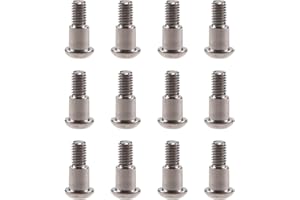 COBRACRAWLER 12PCS M3x4x10mm Hex Buttonhead Incision Kingpin Shoulder Screws for Axial SCX10 AR44 AR45 Capra Axle Vanquish F10 H10 Optic Axle (Silver 12pcs)