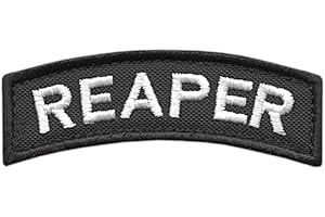 LEGEEON Reaper Tab Badge US Army Tactical Morale Hook Patch