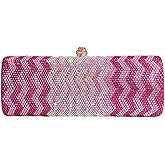 MNBVUIW Women Glittering Rhinestone Evening Bag Sparkling Clutch Purses Shoulder Bags Purses for Wedding Party Prom