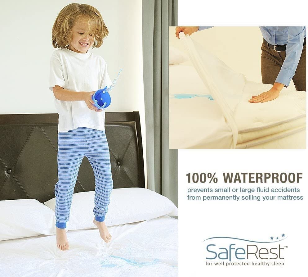 SafeRest Pillow Protector Pack of 1 King Size Waterproof Pillow
