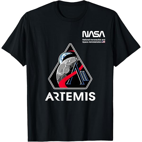 Amazon.com: Camiseta Artemis Mission SLS Worm and ESA Logo de la