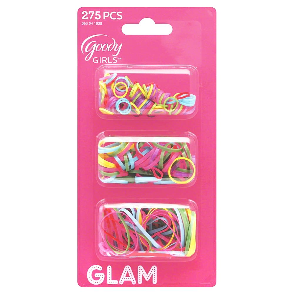 Goody Glam Ouchless Polybands Elastics, Multi Size, 275 ct