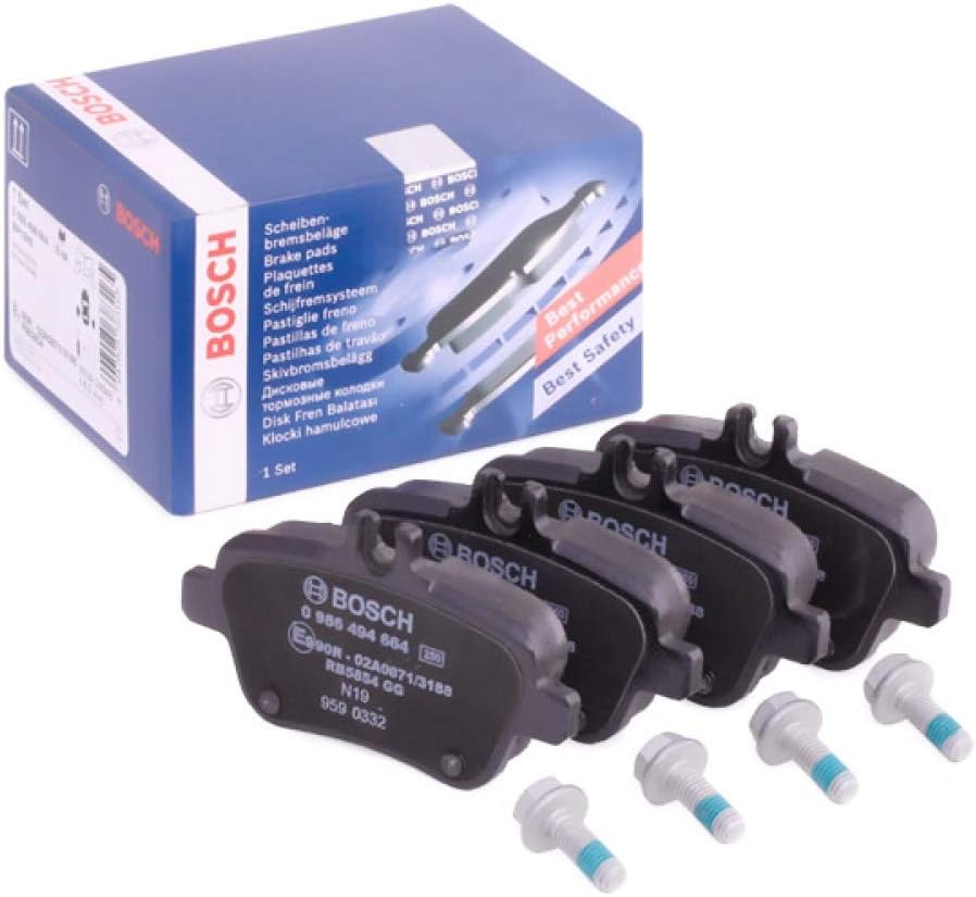 Bosch BP1509, Brake Pads Car Rear Axle, Bosch Quality, Reduced Noise and Dust, ECE-R90 Certified, Copper-Free - Image 3
