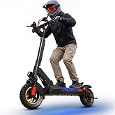 Electric Scooter for Adults with Seat &ndash; 31-37 Miles Long Range 25-30 MPH Speed Off-Road Heavy Duty 300 lbs Capacity 10 Inch Foldable Mobility Scooter Folding Design for Men Women Teens.