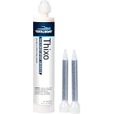 TotalBoat Thixo Structural Marine Epoxy Glue - 185ml Tube with Mixing Tips | Thickened Epoxy Adhesive; Bonds and Fills Wood, Fiberglass, Metal &amp; More; Interior/Exterior; Fits Standard Caulk Guns