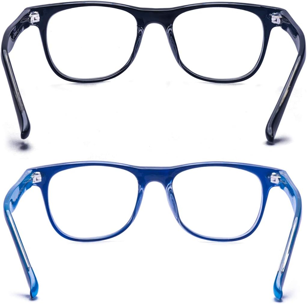 Outray 2 Pack Children Kids Blue Light Filter Computer Glasses for Blocking Anti Eye Eyestrain Transparent Lens Glasses Frame Set1 - Image 4