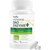KUAFLY DAO Supplements Histamine Blocker – DAO Enzyme + Diamine Oxidase & Quercetin, Immortelle, Vitamin C for Gut Health and Food Support 60 Capsules