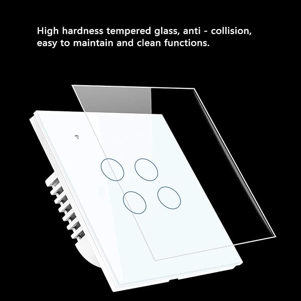 MUCHENG ZI Schalter Zubehr AC 100 240V 86 Typ EUUK Smart Home Wand Noten Schalter Wasserdicht Arbeit mit Alexa Google Assistent IFTTT Farbe Wei