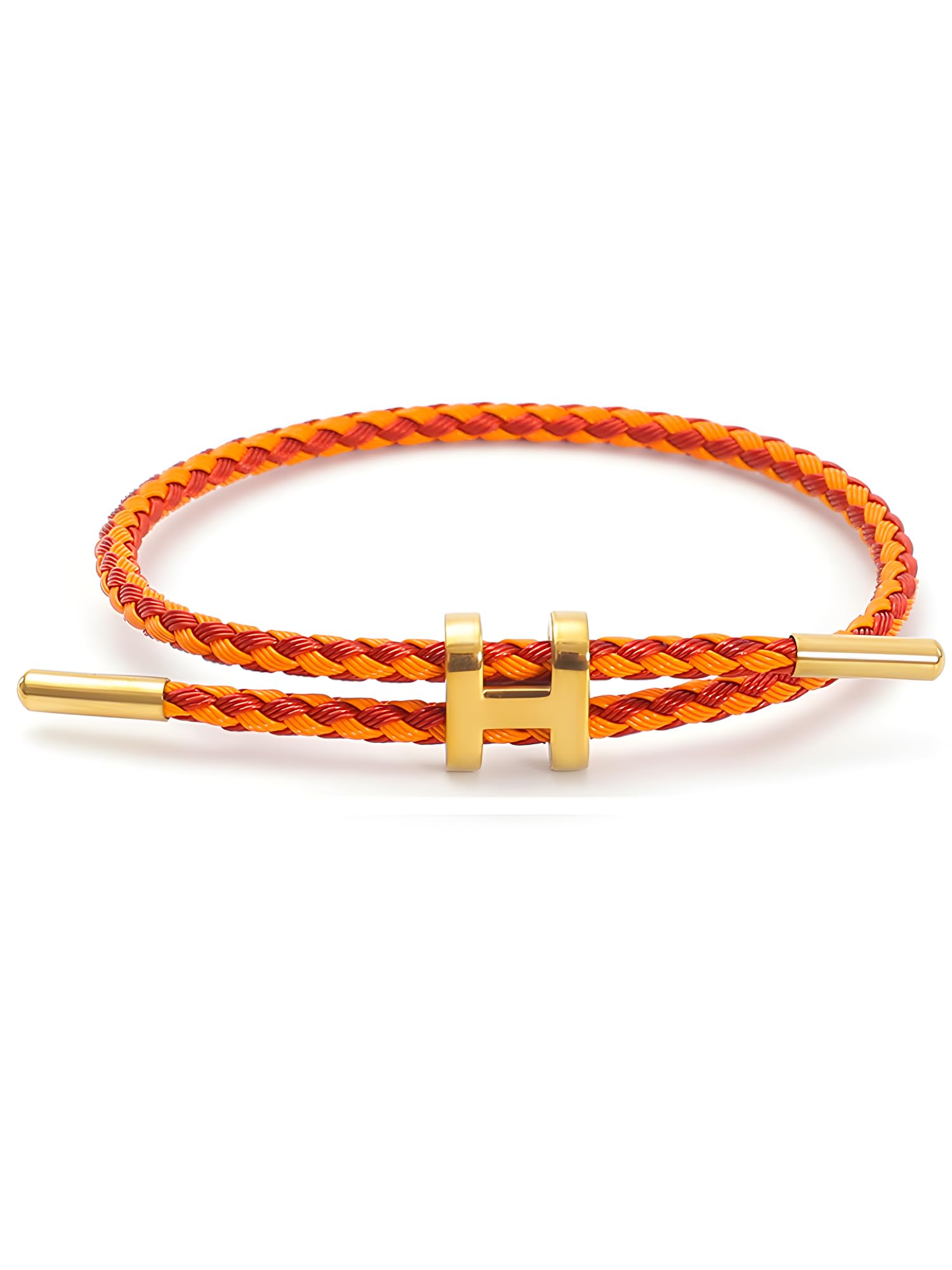 Bracelet with Adjustable Design Polished H Shape