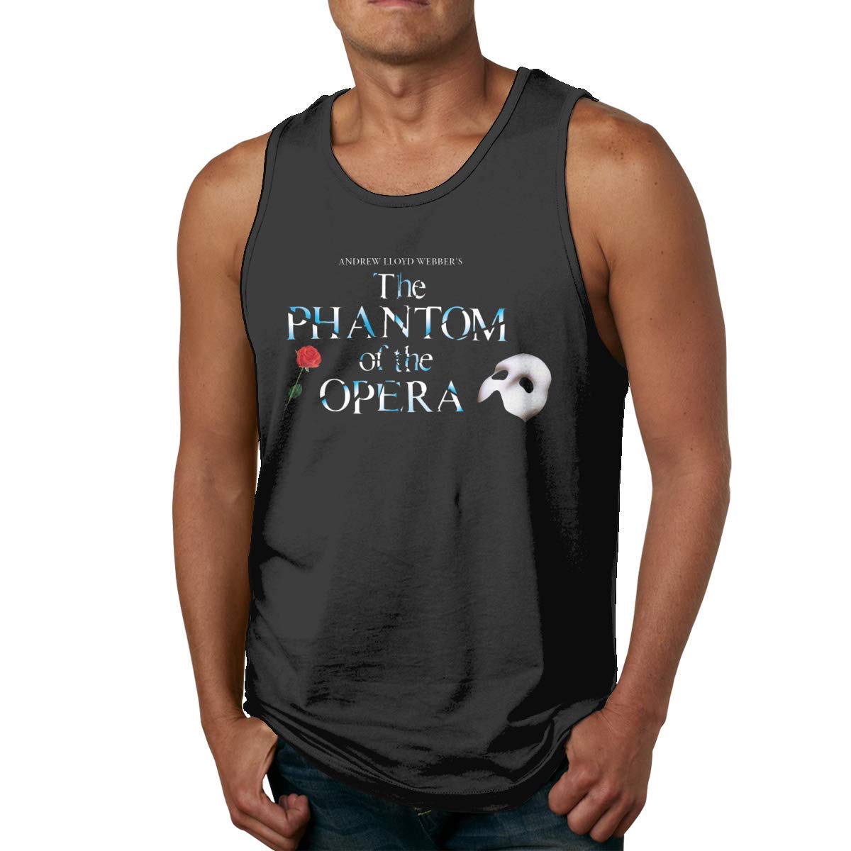Macwe The Phantom Of The Opera Logo Running Sleeveless Tank Top Summer Sport Ts Shirts