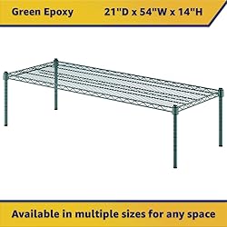 Zedfire 21" x 54" x 14" Green Epoxy Wire Storage