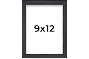 POSTER PALOOZA 9x12 Black Shadow Box Display Frame Black Finish | 3/4" Depth of Usable Space | Vertical or Horizontal Display | Interior Size 9x12 or 12x9 Inches| UV Resistant Acrylic, Acid-Free Backing, Wall