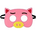 Jtnohx Felt Animal Masks, 10 Pcs Halloween Mask for Kids, Animal Costume for Birthday Party Supplies